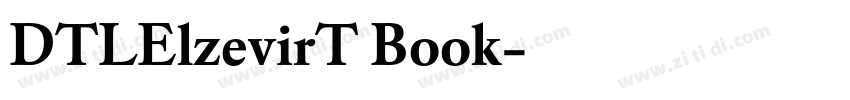 DTLElzevirT Book字体转换